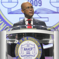 Haiti’s First Couple at the 104th NAACP National Convention in Orlando, FL.